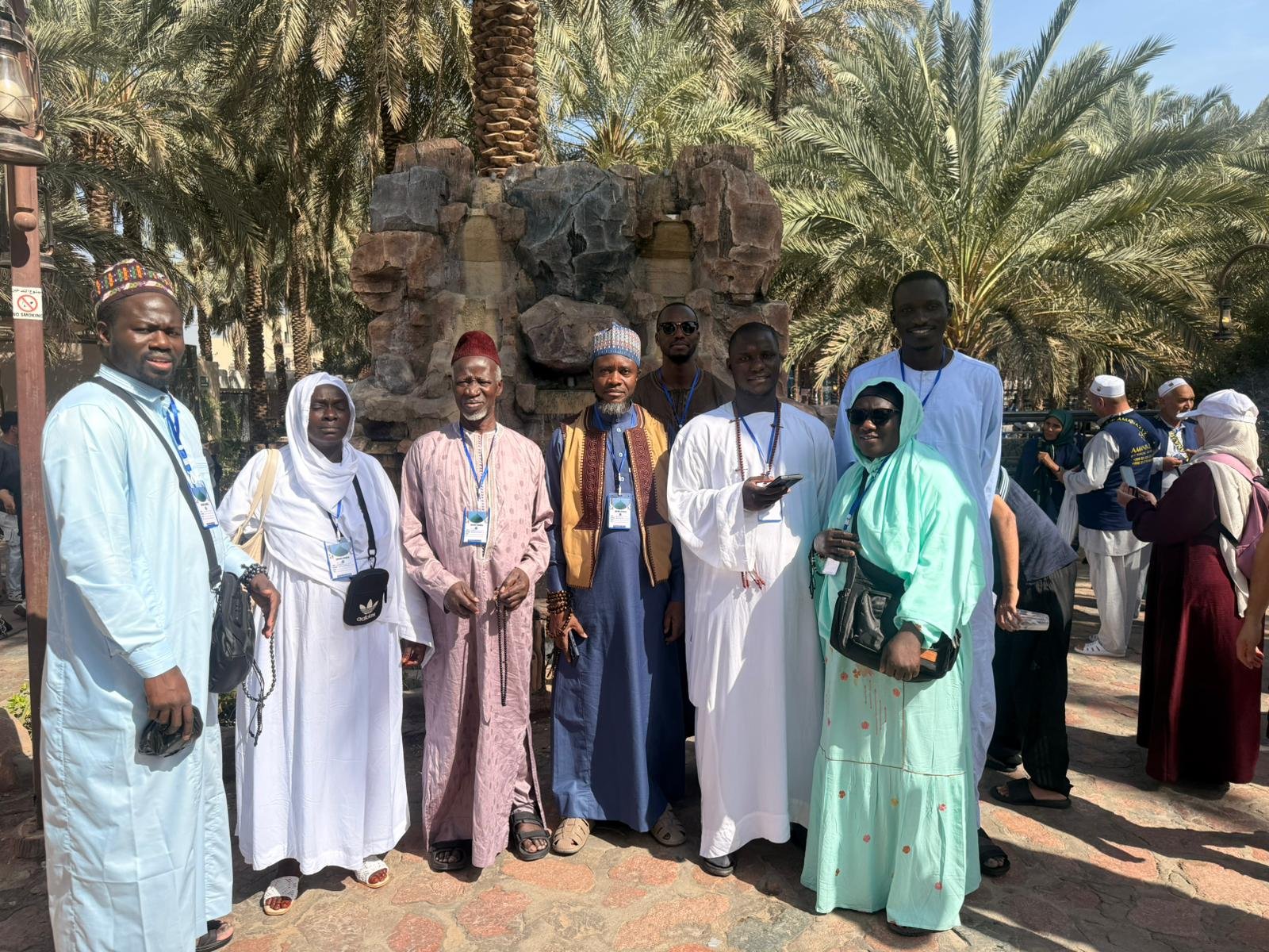 Oulémas et enseignants accompagnant les pèlerins